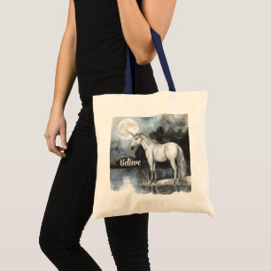 Tote Bag Licorne Pleine Lune Croire