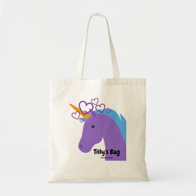 Tote Bag Licorne pourpre Fourre-tout (Devant)