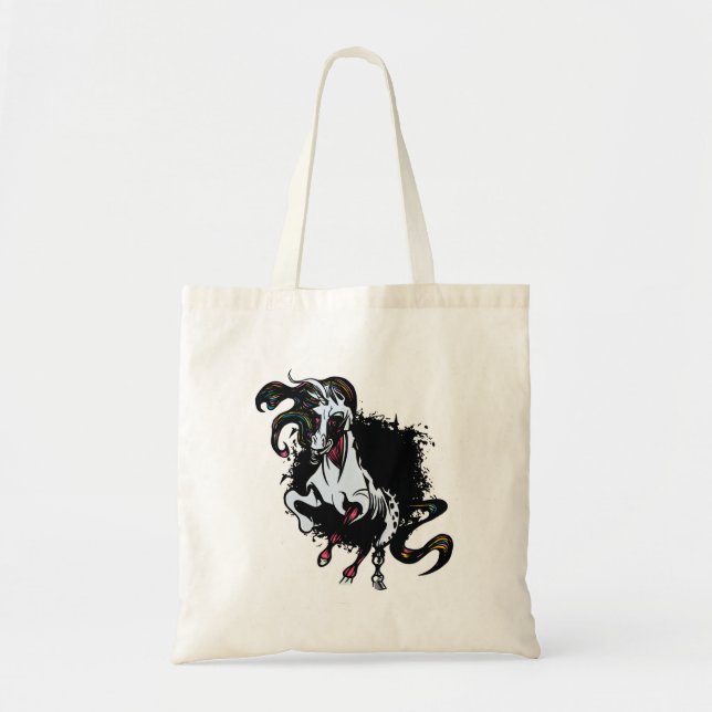 Tote Bag Licorne Zombie Debout (Devant)