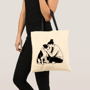 Tote Bag Lien indestructible entre chien et humain