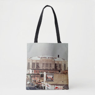 Tote Bag Lieu de concert du stade de Chicago vintage Rock 1