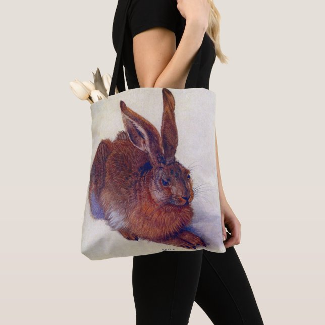 Tote Bag Lièvre jeune par Albrecht Durer, Art Renaissance (De près)