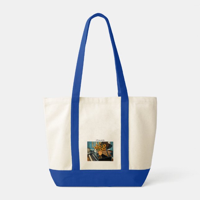 Tote Bag Life is better with a piano - awesome totebag! (Dos)
