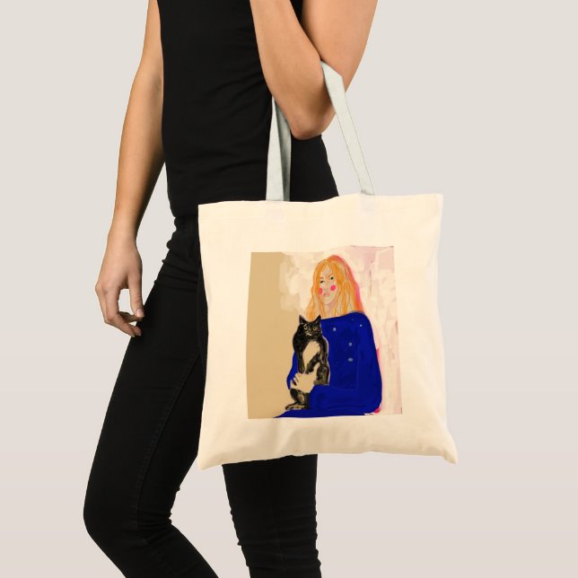TOTE BAG LIFE IS BETTER WITH CATS  (Devant (produit))