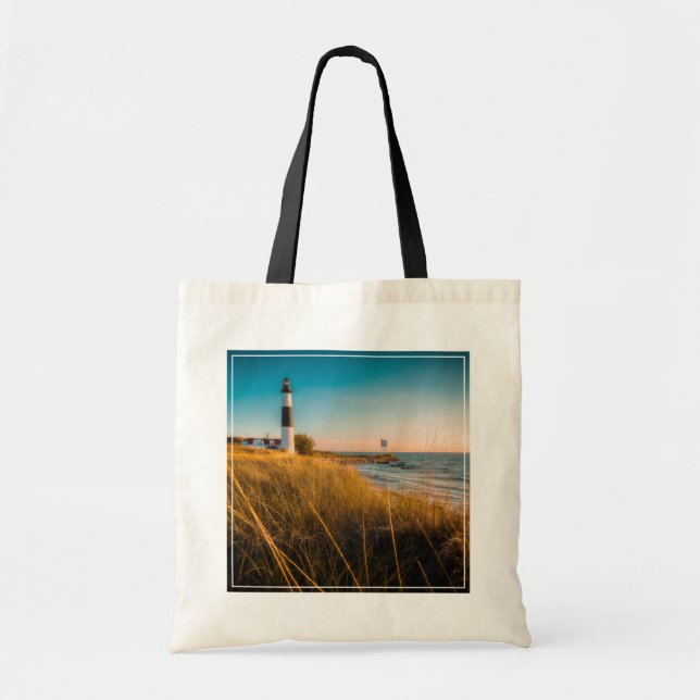 Tote Bag Lighthouses | Big Sable Lighthouse Ludington (Devant)