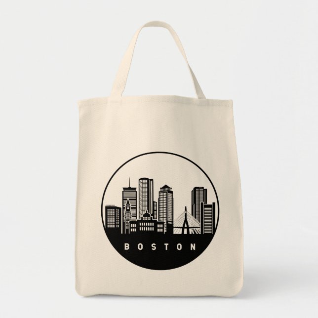 Tote Bag Ligne aérienne du Massachusetts de Boston (Devant)