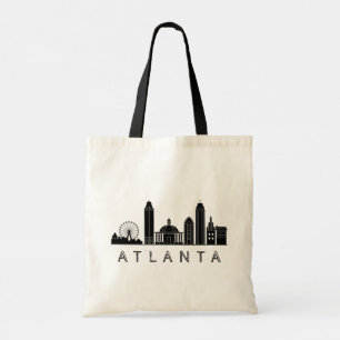 Tote Bag Ligne aérienne stylisée moderne Atlanta Georgia