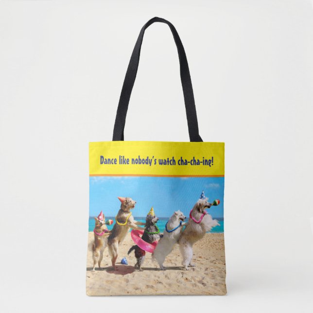 Tote Bag Ligne Conga pour la fête des chiens (Devant)