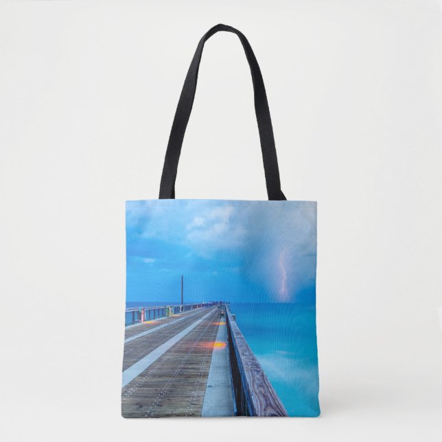 Tote Bag Ligne de Navarre Beach (Devant)
