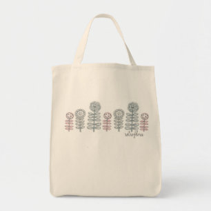 Tote Bag ligne de retroflora épicerie fourre-tout avec le