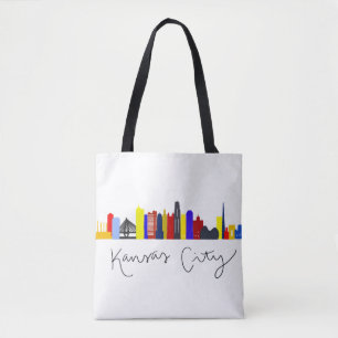 Tote Bag Ligne Skyline de Kansas City
