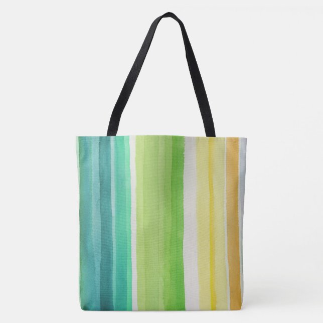 Tote Bag Lignes Colorées  (Devant)