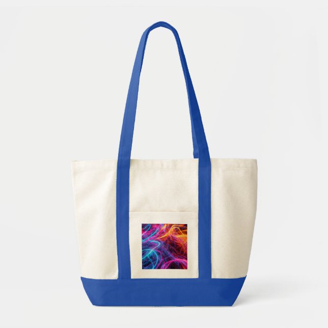 Tote Bag Lignes de néon (Devant)