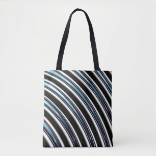 Tote Bag Lignes incurvées étroitement d'une fractale