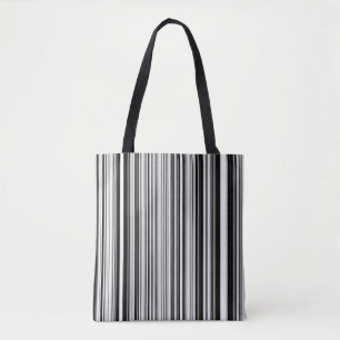 Tote Bag Lignes noires et blanches
