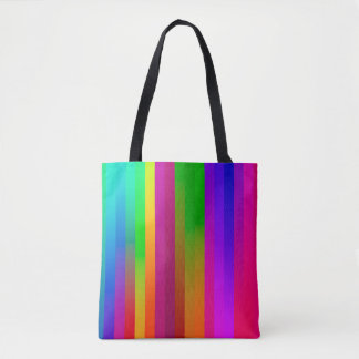 Tote Bag lignes verticales parallèles simples arrière - pla