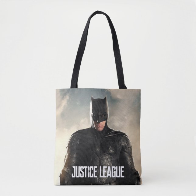Tote Bag Ligue de Justice | Batman Sur Le Champ De Bataille (Devant)