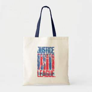 Tote Bag Ligue de Justice   Blue & Red Group Pop Art
