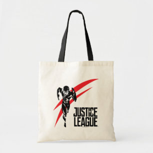 Tote Bag Ligue de Justice   Flash Running Noir Pop Art