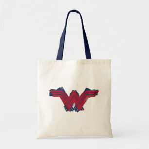 Tote Bag Ligue de Justice Symbole de femme Wonder brossé