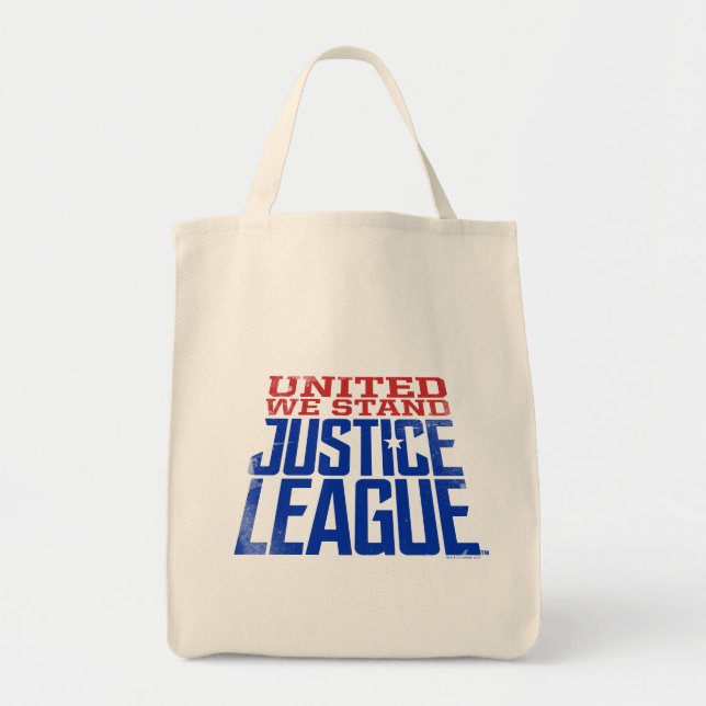 Tote Bag Ligue de Justice | United We Stand Graphic (Devant)