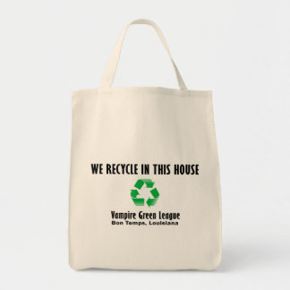 Tote Bag Ligue verte de vampire - nous réutilisons