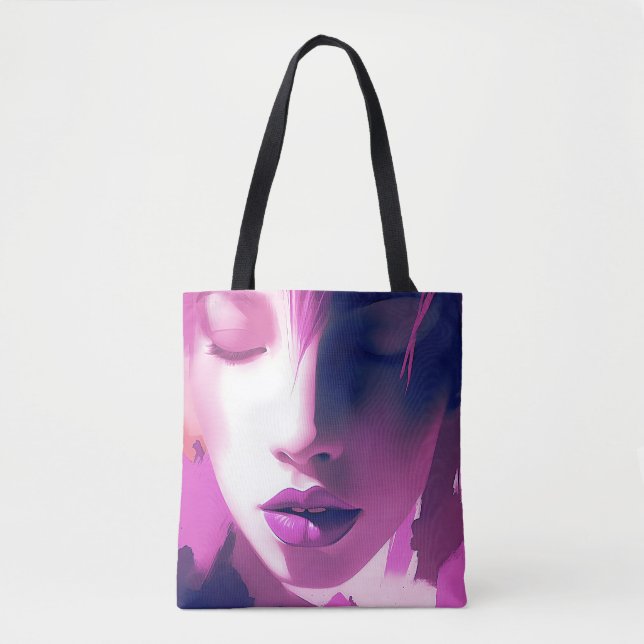 Tote Bag Lilac Dream Whisper - Serène, Ethérée, Violet (Devant)