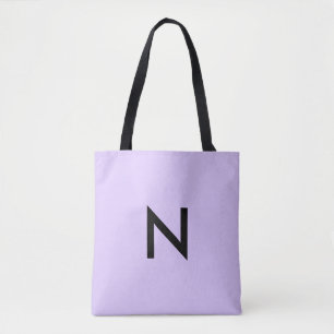 Tote Bag Lilac Monogram Élégant Plutôt Moderne Et Élégant