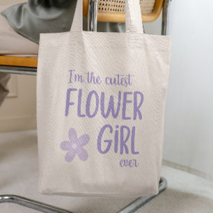 Tote Bag Lilac Purple Je suis la fille la plus folle jamais