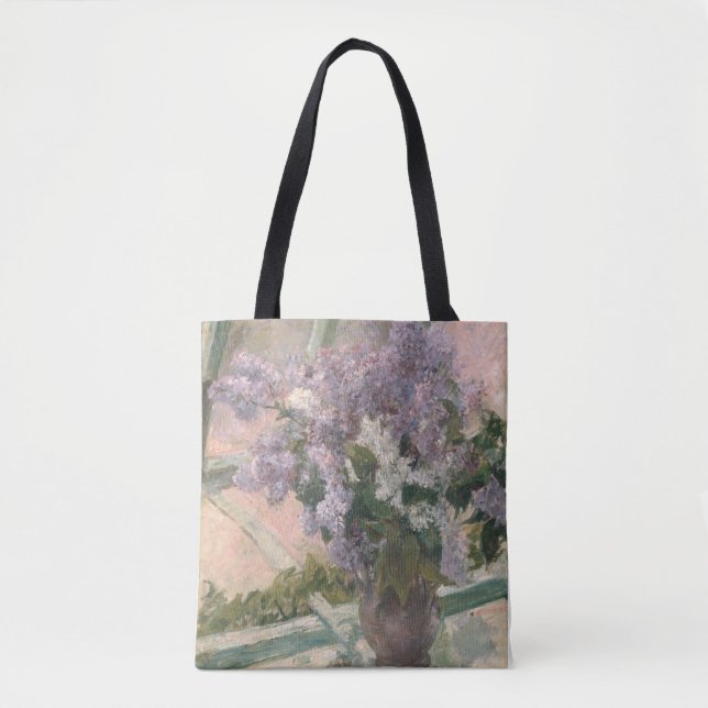 Tote Bag Lilacs dans la fenêtre par Mary Cassatt Peintre am (Devant)