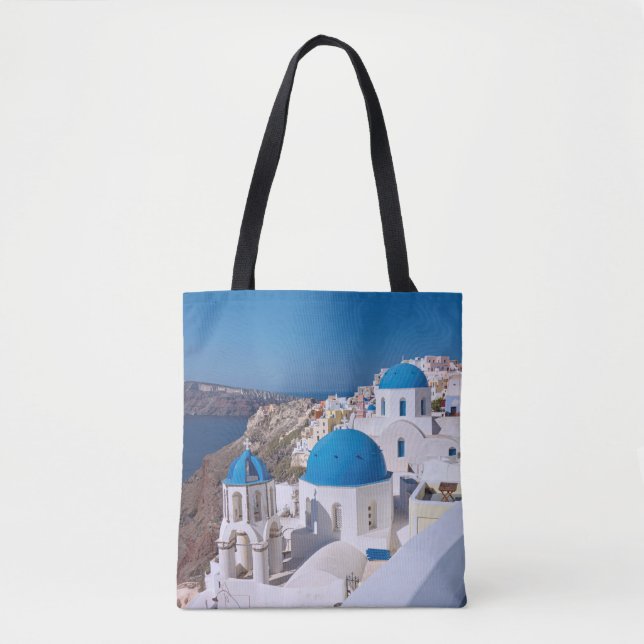 Tote Bag L'île de Santorin (Devant)