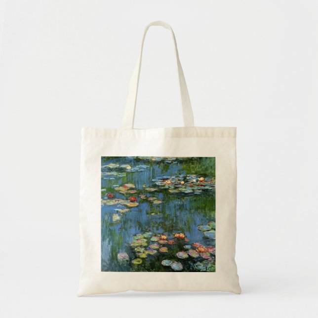 Tote Bag Lillies d'eau par Monet (Devant)