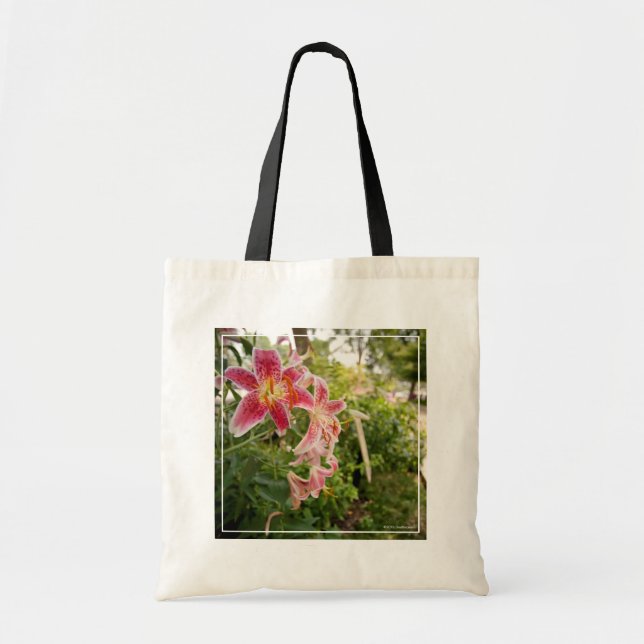 Tote Bag Lillies roses (Devant)