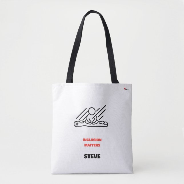 Tote Bag L'inclusion compte Fierté pour les personnes handi (Devant)