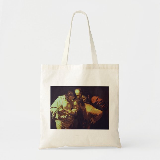 Tote Bag L'Incrédulité de saint Thomas par Le Caravage (Devant)