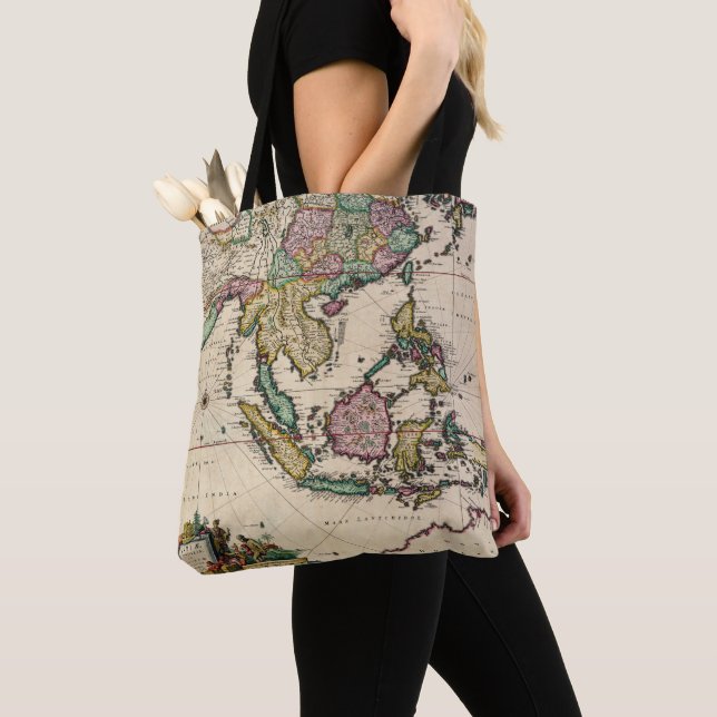 Tote Bag L'Inde et la Ceylan vers l'Australie (De près)