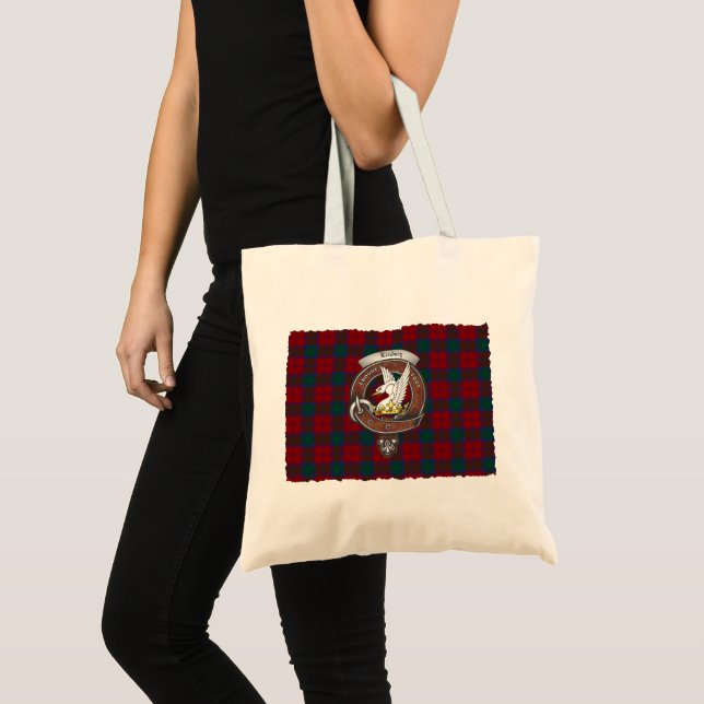 Tote Bag Lindsay Clan Badge Tartan Fourre-tout (Devant (produit))