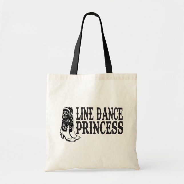 Tote Bag Line Dancing Cowboy Boots Cowgirl Country Music (Devant)