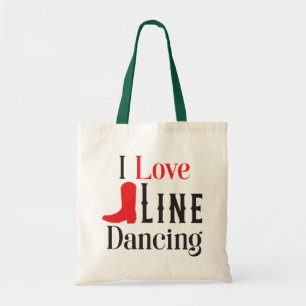 Tote Bag Line Dancing Cowboy Boots Cowgirl Country Music