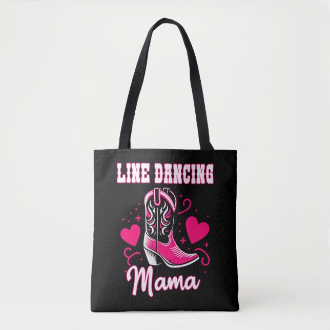 Tote Bag Line Dancing Mama Cadeau (Devant)