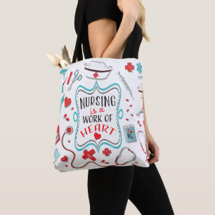 Tote Bag L'infirmière est l'oeuvre du coeur