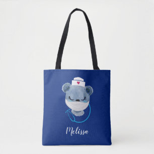 Tote Bag L'infirmière mignonne porte un masque Médicale