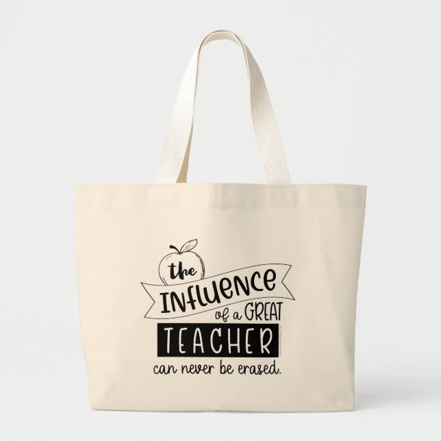 Tote Bag L'influence d'un grand enseignant ne peut jamais ê (Devant)
