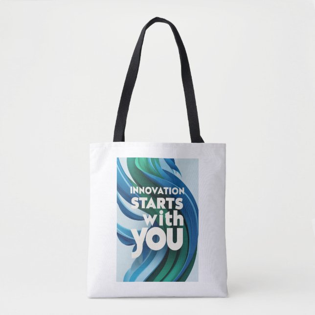 Tote Bag L'innovation commence avec vous option 2 (Devant)