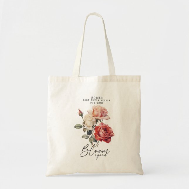 Tote Bag L'inspiration de la floraison rose à nouveau (Devant)