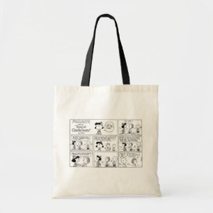 Tote Bag Linus raconte Lucy Elle est Crabby