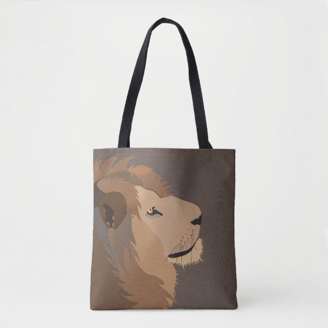 Tote Bag Lion Animal Faune Grand Félin   (Devant)