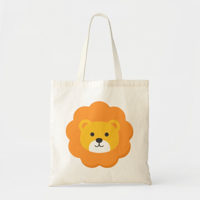 Tote Bag Lion Anniversaire Art pour enfants (Devant)