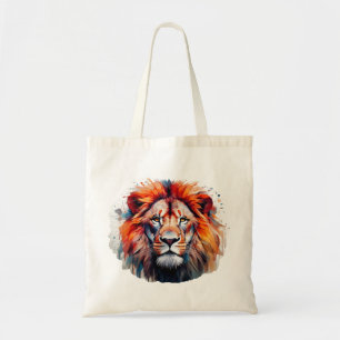 Tote Bag Lion aquarelle