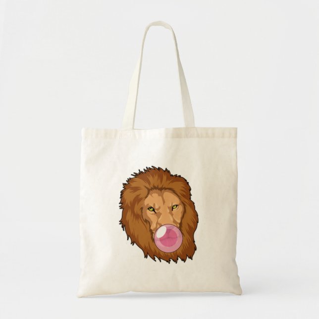 Tote Bag Lion avec gomme Bubble (Devant)